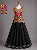 Multicolor Mandala Mirror Work Chaniya Choli