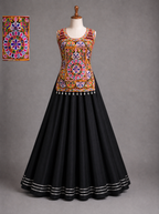 Vibrant Kutch Mirror Work Chaniya Choli