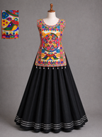 Colorful Mandala Mirror Work Chaniya Choli