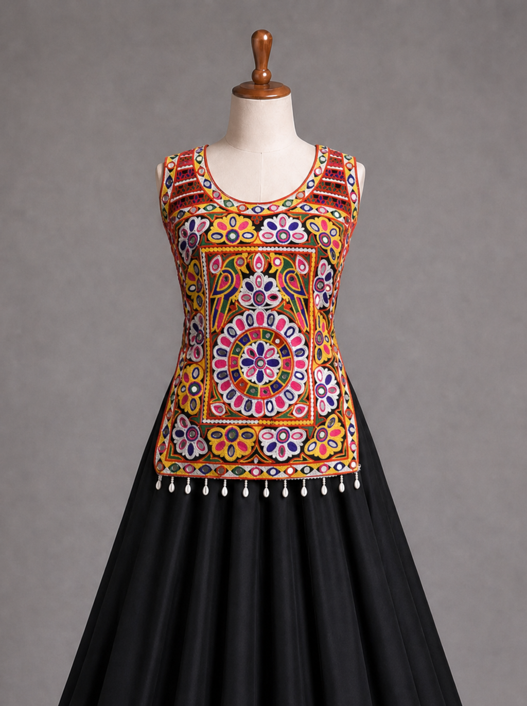 Vibrant Kutch Mirror Work Chaniya Choli