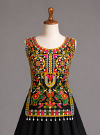 Traditional Mirror Work Embroidered Chaniya Choli