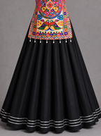 Colorful Mandala Mirror Work Chaniya Choli