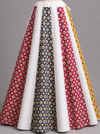 Multicolor Printed Panel Lehenga Choli with Embellished Details
