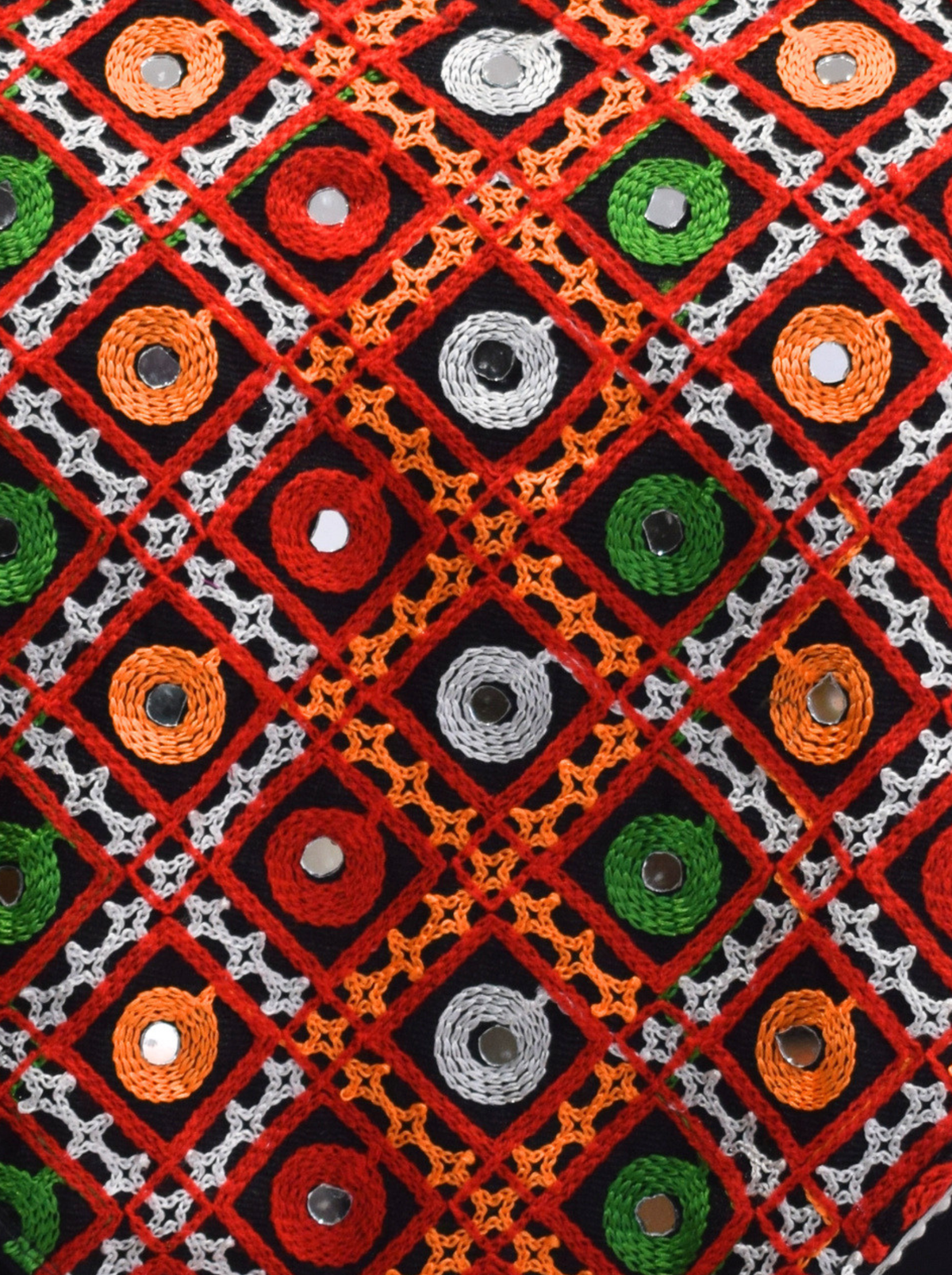 Black Mirrorwork Geometric Navratri Chaniya Choli