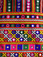 Black Multicolor Mirrorwork Embroidered Navratri Chaniya Choli