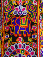 Vibrant Multicolor Elephant Mirror Work Chaniya Choli