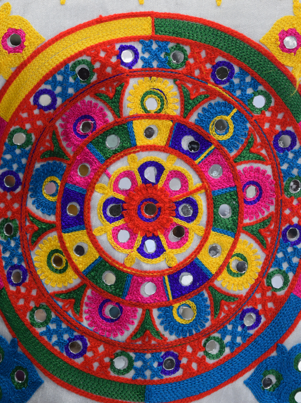 Colorful Mandala Mirror Work Chaniya Choli